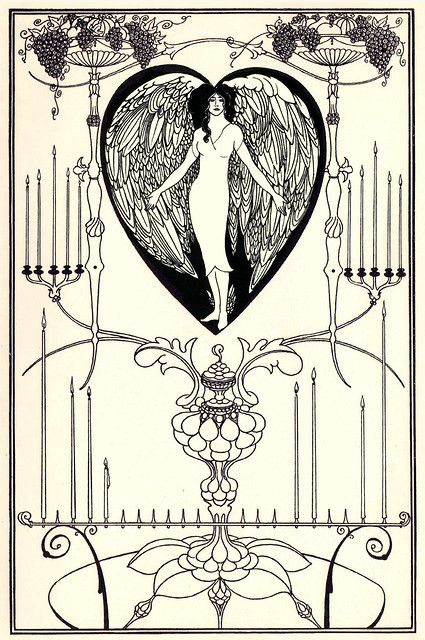 Illustration Art Nouveau, Japanese Woodcut, Aubrey Beardsley, Art Nouveau Illustration, Art Nouveau Design, Art Japonais, Alphonse Mucha, Oscar Wilde, Love Drawings