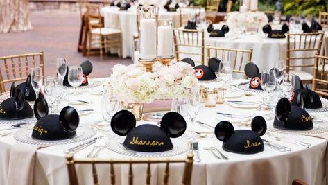 Disney Fairytale Wedding Hidden Mickey Wedding, Disney Wedding Decorations, Mickey Wedding, Mickey Mouse Wedding, Disney Wedding Venue, Mickey Theme, Disney Inspired Wedding, Disney Wedding Theme, Disney Bride