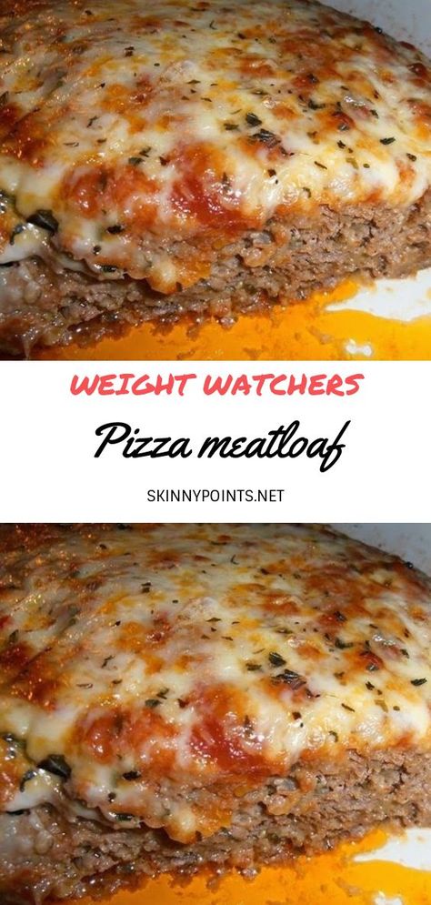 Best Weight Watchers Meatloaf Recipes - Freestyle WW Meatloaf with Smartpoints. Looking for best Weight Watchers Meatloaf Recipes? #weight_watchers #meatloaf #weightlossrecipes #recipes #food #dinner Weight Watchers Meatloaf Recipe, Weight Watchers Meatloaf, Meatloaf Healthy, Pizza Meatloaf, Weight Watchers Pizza, Recipes Pizza, Meatloaf Muffins, Fingerfood Party, Weight Watcher Dinners