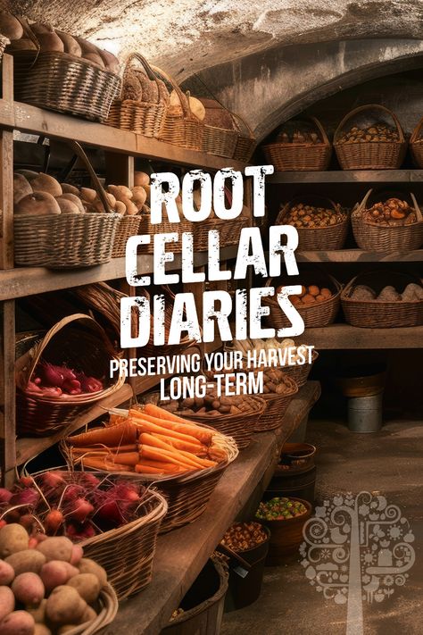 Don't let your hard-earned garden produce go to waste! Learn how to store your veggies properly and enjoy them throughout the winter. Check out our comprehensive guide now! Root Cellar Under House, Underground Cold Storage, Produce Pantry Storage, Basement Root Cellar Diy, Cold Storage Room Ideas, Root Cellar Ideas, Diy Root Cellar, Root Cellar Plans, Root Cellar Storage