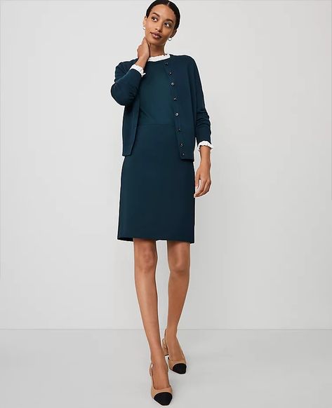 840215 What To Wear For An Interview, Suit Skirts, Petite Suits, Slate Green, Blazer And Skirt, Ann Taylor Dresses, Sleepwear & Loungewear, Petite Fashion, Trending Now