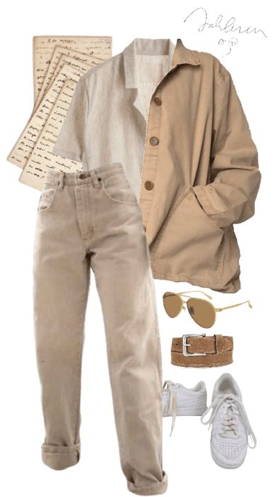 Light Monochrome Outfit, Monochromatic Outfit Cream, Monochromatic Outfit Men, Brown Monochromatic Outfit, Monochrome Outfit Aesthetic, Monochromatic Outfit Aesthetic, Tan Outfit, Taupe Fashion, Work Fits