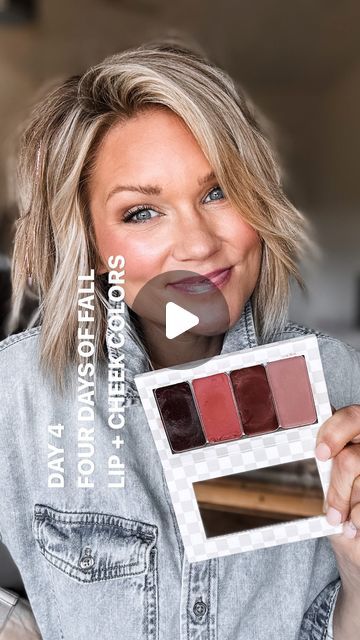 Beth Kohler on Instagram: "DAY 4!!! I couldn’t out this fall lip + cheek palette together without black cherry!!!

Online it’s the scariest color in the lip + cheek lineup but once you see it, it’s like… “ok, I’m here for it!”

Comment BLACK CHERRY and I’ll send you the link to this color PLUS the palette with all 4 colors I shared this week!

You can see all of these colors in action on my profile!

Day 1 Plum
Day 2 Fig
Day 3 Sandstone
Day 4 Black cherry

The brush I used was the blush bronzer brush!

This was fun! Thanks for hanging with me this week as I rolled out my favorite fall colors one at a time!!

#makeup #fallmakeup #fallmakeupvibes #fallmakeuplook #mommakeup #simplemakeup #fallstyle #easymakeup #makeuptutorial" Beth Kohler, Seint Lip And Cheek, Fall Lips, Plum Lips, Makeup For Moms, Bronzer Brush, Fall Makeup Looks, Cheek Palette, Fall Makeup