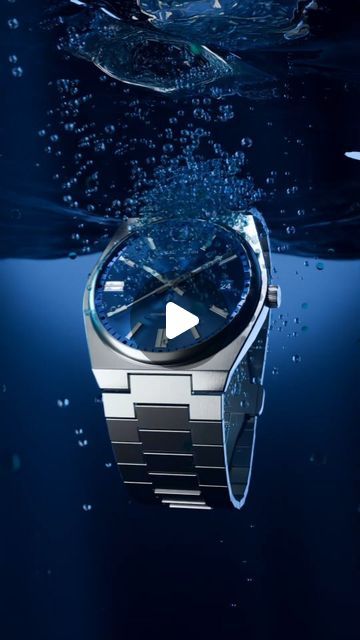 Watch dropping in water 3d Watch Animation, Blue Watches, Brand Promotion, 3d Artist, 3d Animation, Creative Agency, Palermo, Blue Ocean, Luxury Branding