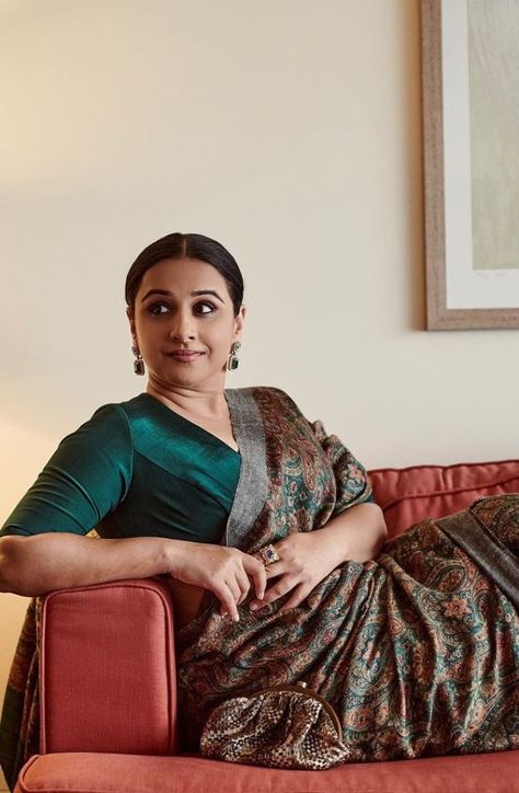 South Indian Wedding Worthy Sarees Worn by Vidya Balan Vidya Balan Saree, 15 August 1947, Sarojini Naidu, Maroon Saree, Brocade Saree, Indian Wedding Fashion, Overlay Blouse, South Indian Sarees, Vidya Balan