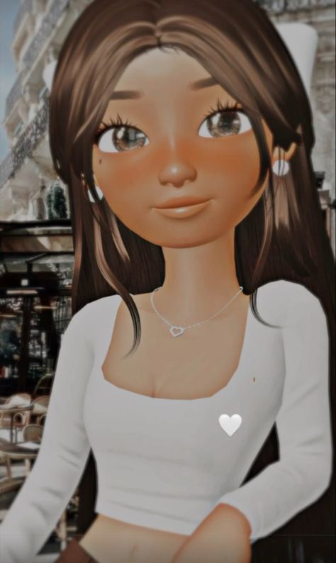 Zepeto Brown Hair, Zepeto Picture, Aesthetic Zepeto Character, Cute Background For Zepeto, Ariana Grande 2014, Zepeto Looks Ideas, Y2k Background, Best Friend Drawings, Girl With Brown Hair