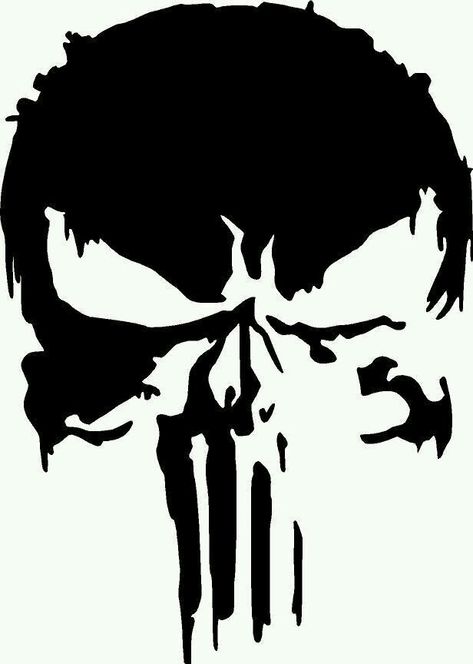 Punisher Tattoo, Punisher Artwork, Marvel Punisher, Punisher Logo, Skull Stencil, Punisher Marvel, Punisher Skull, Skulls Drawing, Skull Artwork