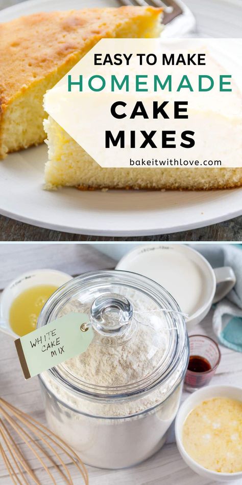 Diy Box Cake Mix Recipes, Homemade Dry Cake Mix Recipes, Home Made Yellow Cake Mix Recipes, Diy Mug Cake Mix Recipes, Homemade Spice Cake Mix Recipe, Homemade Baking Mix Recipes, Homemade Cake Mix Recipes, Cake Mix From Scratch, Bulk Mixes