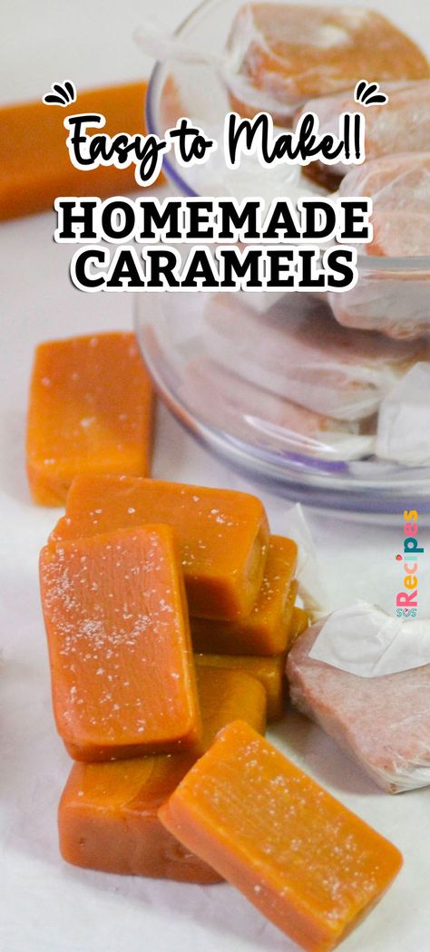 how to make homemade caramels? Homemade Caramels, Homemade Caramel Recipes, Caramel Recipe Easy, Caramel Candy, Homemade Brownies, Best Christmas Cookies, Caramel Recipes, Homemade Caramel, Pinterest Recipes