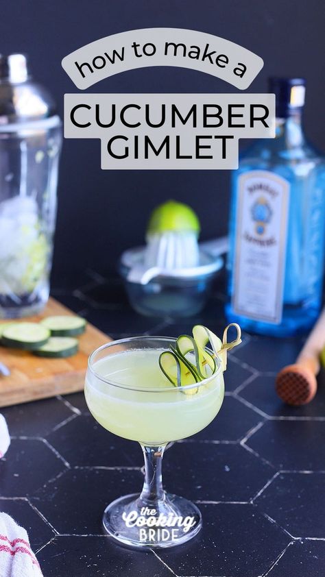 Cucumber Gimlet Gin, Cucumber Simple Syrup, Cucumber Syrup, Vodka Gimlet Recipe, Cucumber Gimlet, Gin Gimlet, Vodka Gimlet, Christmas Hosting, Gimlet Recipe