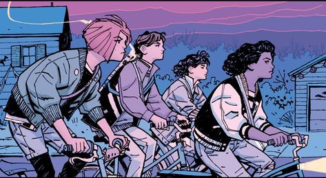 I Read Comics For the Art Paper Girls Comic, Comic Book Paper, Comic Paper, Paper Girls, Rock Boys, Coping Mechanism, Graphic Novel Art, Girl Artist, Fantasy Comics