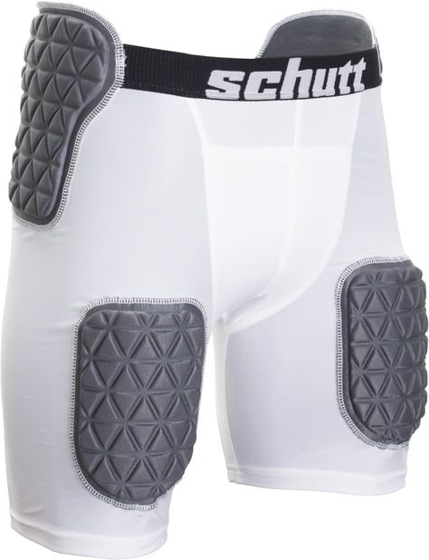 PRICES MAY VARY. All-in one protection: Integrated spine, thigh, and hip pads permanently sewn in for easy-to-use, all-in-one lower body protection; Fits easily under uniform or practice football pants; Includes a pocket for protective cup (cup not included) Keeps you cool: Breathable fabric; Perforated pads provide better airflow and ventilation Performance Fabric: Compression stretch fabric moves with your body while helping to reduce muscle fatigue and soreness, prevent strains, and increase Football Protective Gear, Nike Shoes For Boys, Football Pants, Hip Pads, Cup Cup, Football Gear, Girdles, Muscle Fatigue, Football Boys