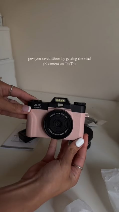 💖📸 Elevate your photography game with this 4K 48MP pink digital camera! Perfect for capturing vibrant vlogs and stunning travel photos, it features WiFi, Manual Focus, 16X Digital Zoom, and 52mm Wide Angle & Macro Lenses. Includes a 32GB TF Card and 2 Batteries. Get it now on Amazon and start making magic! 🌟 #CoolThingsToBuy #BestDigitalCamera #AmazonPinkDigitalCamera #BestDigitalCameraForBeginners #BestDigitalCameraForTravel #4kDigitalCameraAmazon #CheapAmazonDigitalCamera Amazon Digital Camera, Cheap Cameras For Photography, Digital Camera For Beginners, Cheap Digital Camera, Digital Camera Selfie, Pink Digital Camera, Digi Camera, Camera Amazon, Digital Camera Photos