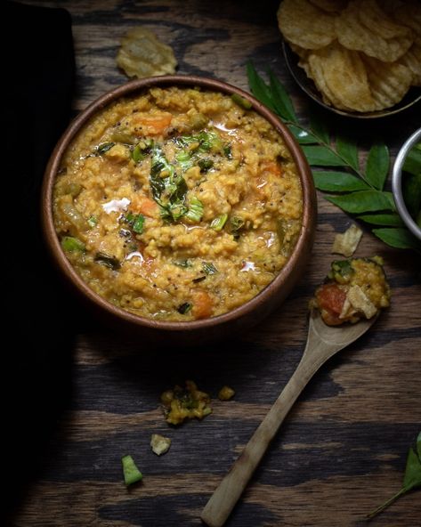 Sambar Rice Sambar Rice Photography, Rice Food Photography, Lentil Gravy, Sambar Rice, Photography Creativity, Rice Photography, Rice Food, Tasty Lunch, One Pot Meal