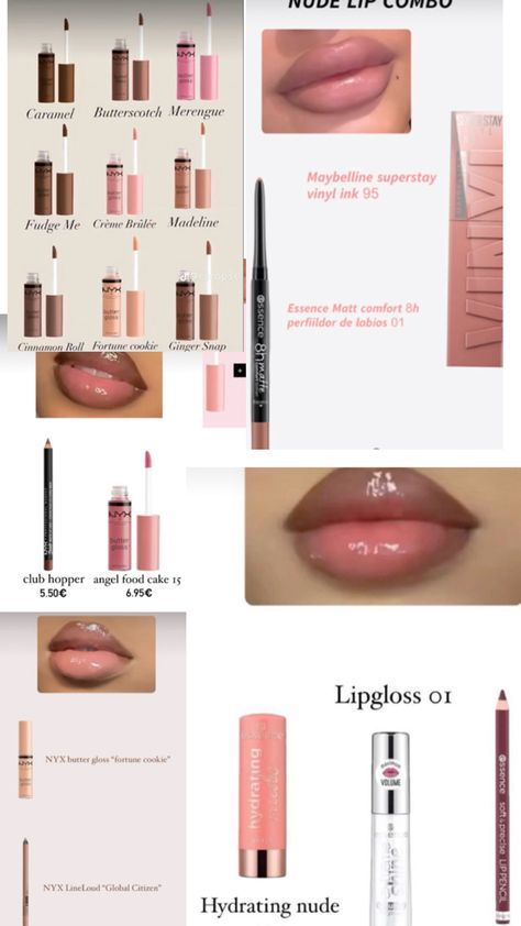 Peachy Lip Combo, Pink And Brown Lip Combo, Face Makeup Guide, Lip Combos, Different Makeup Looks, Peach Makeup, Simple Makeup Tips, Makeup Face Charts, Lip Makeup Tutorial