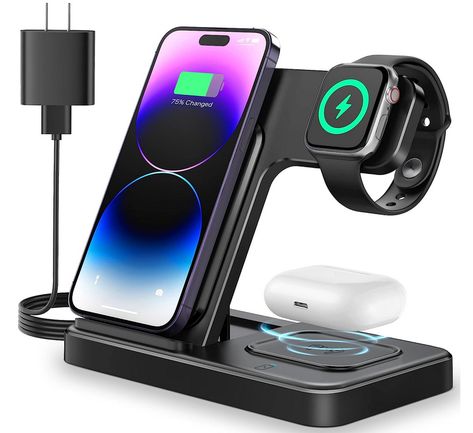 Iphone Accessories Gadgets, Apple Charging Station, Apple Watch 8, Apple Watch Charging Stand, Apple Charger, Apple Watch Charger, Charger Station, Charger Stand, Watch Charger