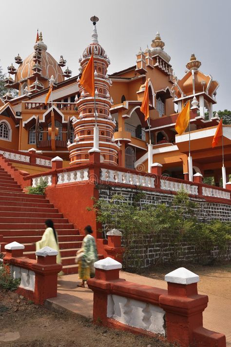 India - Goa. Panaji village - The Maruti Temple #Sponsored , #AD, #Ad, #Goa, #Temple, #Maruti, #India Goa Temples, Goa Architecture, Goa Culture, About India, Courtyard Design, Stock Photography Free, Business Flyer, Goa, Editorial Photography