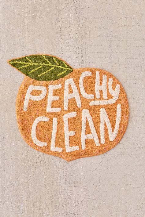 Peachy Clean Bath Mat, Peachy Clean, Peach Bathroom, Peach Rug, Guest Bathrooms, Bathroom Cleaning, Kids' Bathroom, Guest Bathroom, Bathroom Mats