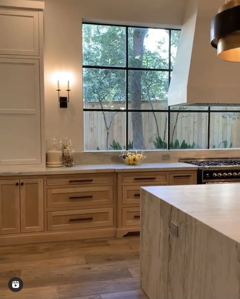 Forest Modern Kitchen, Kitchen Hood In Front Of Window, Establish Design Utah, Range Next To Window, Large Picture Window Kitchen, Window Behind Range, Window Over Range, Kitchen Range With Windows On Each Side, All Window Kitchen