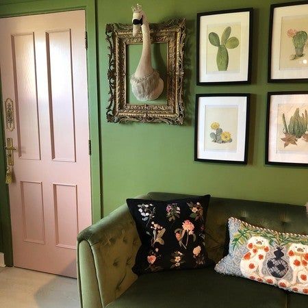 Green Sherwin Williams, Mary Delany, Free Wallpaper Samples, Sap Green, Picture Rail, James White, Eco Friendly Paint, Green Paint Colors, Farrow And Ball