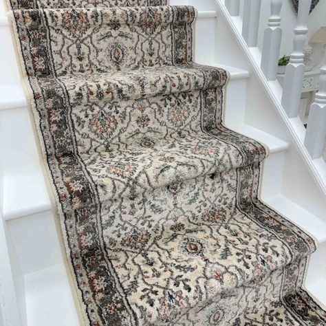 Carpet runner on stairs