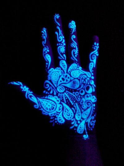 Uv Tattoos, Black Light Tattoo, Uv Tattoo, Light Tattoo, Everything Blue, Inked Magazine, All Things Blue, Dark Tattoo, Out Of The Blue