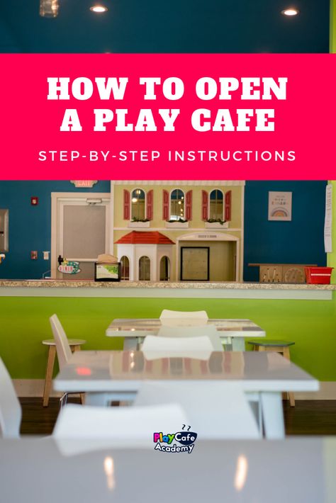 How to open a play cafe for kids. Step by step instructions for opening your small business for kids including a business plan download ready for use. Opening and running a small family business for children and scaling your business for success. Easy video tutorials for new business owners. Indoor playground inspiration. Play Cafe For Kids, Indoor Play For Toddlers, Play Cafe Ideas Coffee Shop, Opening A Play Cafe, Cafe With Kids Play Area, Playground Floor Plan, Play Cafe Business, How To Start An Indoor Playground Business, Indoor Playground Floor Plan