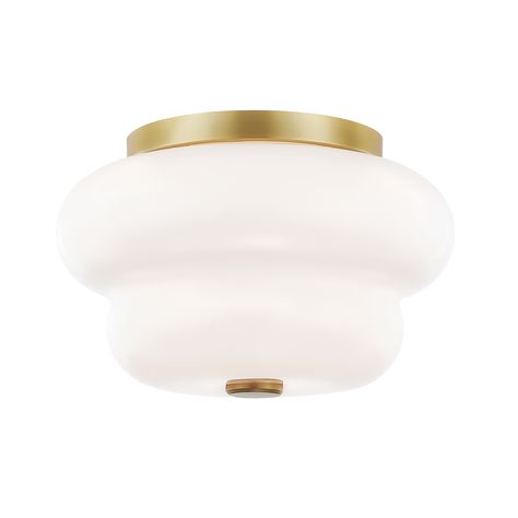 HAZEL H350502-AGB | Hudson Valley Lighting Group Pond House, Glass Installation, House Lighting, Flush Mount Light, Hudson Valley Lighting, Mount Light, Yoga Flow, Kitchen Inspo, Let There Be Light