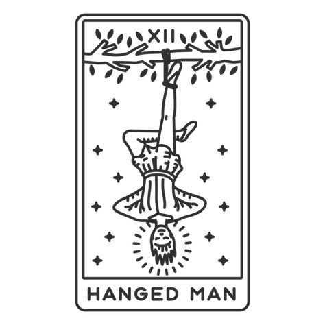 Simple Tarot Card Design, Tarot Hanged Man, Philippe Weisbecker, Lazer Engraver, Witchy Clipart, Indie Crafts, Hanged Man Tarot, Tarot Design, Tarot Card Tattoo