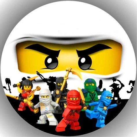 Ninjago ist cool Ninjago Images, Ninjago Cakes, Ninja 2, Cake Rack, Individual Cakes, Sugar Paper, Edible Cake Toppers, Cake Pictures, Cake Images