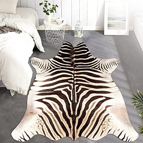 Cow Print Rug, Zebra Print Rug, Faux Cowhide Rug, Zebra Skin, Zebra Rug, Safari Design, Spanish Mediterranean, Skin Rugs, Safari Decorations