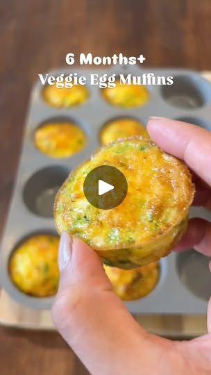 455K views · 34K reactions | 6 Months+ - Veggie Egg Muffins 

INGREDIENTS 
▫️5 Eggs 
▫️3 Broccoli Florets - Cooked 
▫️1tbs Peas - Cooked
▫️Handful Carrots - Cooked 
▫️Hanful Cheese 

METHOD 

▫️STEP 1 
Chop the veg finely on a chopping board 

▫️STEP 2 
Whisk eggs in a jug and pour evenly into 8 Muffin holes then add 1tbs of veg into all 8 muffins holes with egg top with a sprinkle of cheese in each muffin 

▫️STEP 3 
In a pre heated of bake at 200C for 30mins 

👩‍🍳 PreTime - 10 Mins 
⏰ Cook Time - 30 Mins 
👶🏻 Suitable - 6 Months+
❄️ Freeze - 3 Months 
🔥 Re-Heat - Oven/Microwave 

#weaning #babyweaningideas #weaningjourney #babymeal #babyledweaningrecipes #breastfeeding #breastfedbaby #weaningrecipes #firsttimemum #6months #weaning6monthold #babyledweaning #blwideas #blwinspiration  # Baby Breakfast Ideas 10 Months Old, Blw 8 Months Meal Ideas, 11 Month Old Food Ideas, 10 Month Old Food Ideas, 11 Month Old Food, 10 Month Old Food, 10 Month Old Baby Food, 6 Months Baby Food, Veggie Egg Muffins