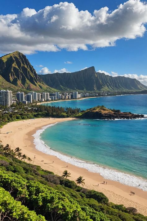 🏝️ Discover Oahu&#8217;s Top 7 Must-Visit Beaches: Paradise Found! 🌊 Ala Moana Beach, Maldives Resorts, Kailua Beach, Hawaii Kauai, Ala Moana, Hanauma Bay, Lanikai Beach, Travel Wishes, Maldives Resort