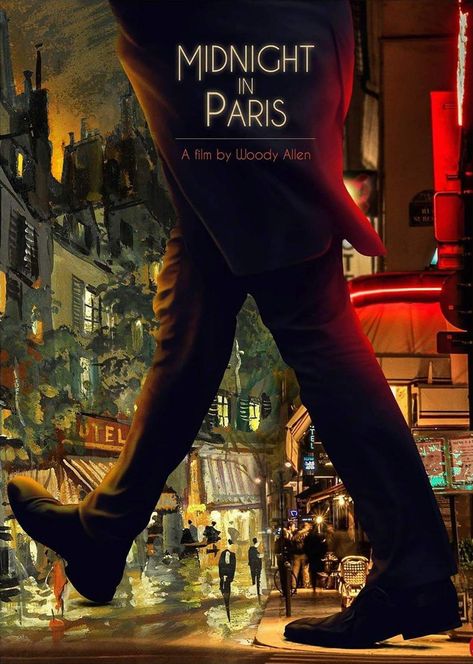 Midnight In Paris Aesthetic, Paris Movie, Woody Allen Movies, Alt Posters, Midnight In Paris, Damien Chazelle, Paris Books, Best Movie Posters, Cafe Society