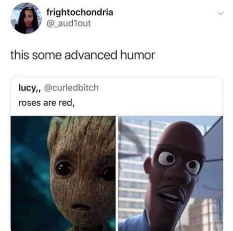 Advanced Humor, Humor Disney, Laughing Funny, Super Suit, I Am Groot, Dc Memes, Roses Are Red, Disney Memes, Disney Funny