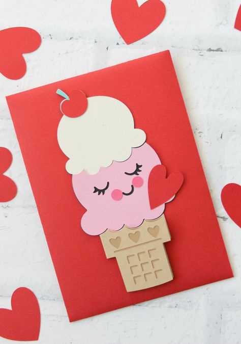 Easy Valentine Cards, Valentine Cards To Make, Valentines Day Cards Diy, Valentine Card Crafts, Valentines Day Cards Handmade, Homemade Valentines Day Cards, Diy Valentines Cards, Valentine's Day Crafts For Kids, Valentine Cards Handmade