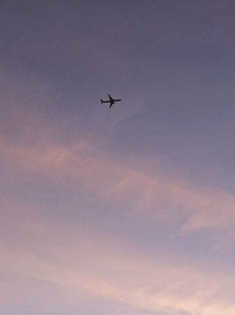 sky, airplane, sunset Sky With Airplane Aesthetic, Airplane In Sky Aesthetic, Sky Airplane Aesthetic, Airplane Sunset, Airplane Aesthetic, Sky Aesthetic, My Aesthetic, I Saw, Aesthetic Wallpapers