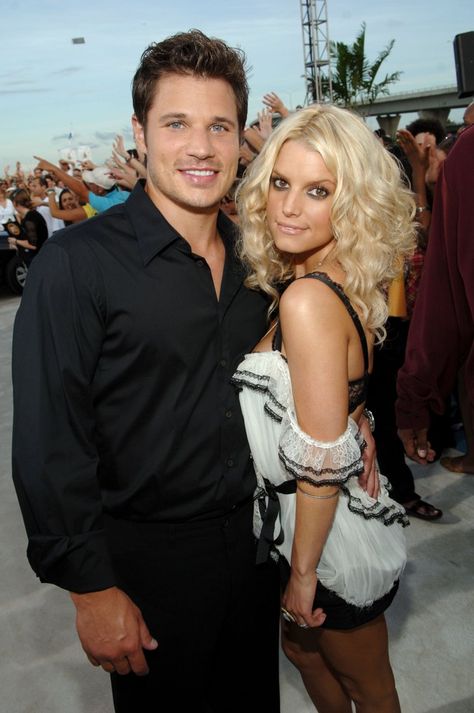 Jessica Simpson Nick Lachey, Jessica Simpson Wedding, Nick And Jessica, Jessica Simpson Hair, Nick And Jess, Jessica Simpson Style, Nick Lachey, Jessica Ann, Mtv Awards