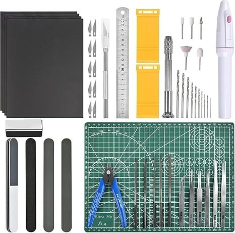 Amazon.com: Professional 53 PCS Gundam Model Tools Kit Hobby Building Tools Craft Set Gundam Modeler Basic Tools for Basic Model Building, Repairing and Fixing : Arts, Crafts & Sewing Pen Knife, Gundam Model Kit, Redcat Racing, Building Tools, Hobby Tools, Hobby Craft, Sanding Block, Model Hobbies, Basic Tools