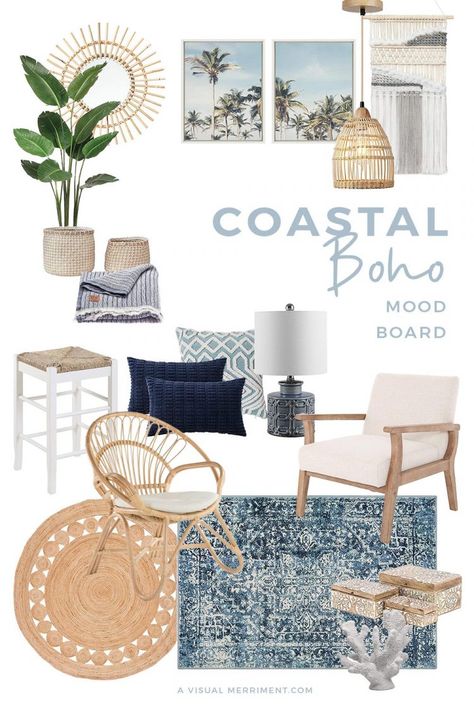 Coastal Boho Interior, Boho Beach House, Bring The Outdoors Inside, Beach Living Room, Beach House Living Room, Beach House Interior Design, Coastal Room, Coastal Interiors Design, Deco Studio