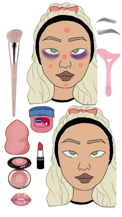 Maquiagem 💄💋 Paper Makeup Faces, Paper Doll Face, Face Template Makeup, Makeup Printables, Printable Diy Crafts, Paper Makeup, Paper Face, Free Printable Paper Dolls, Makeup Stickers