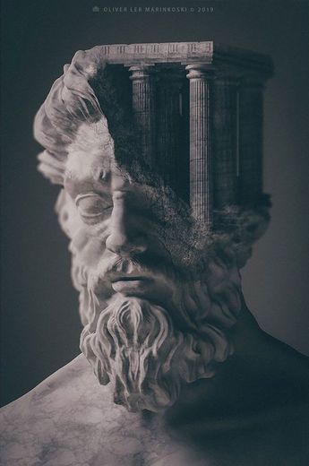 Artist Creates 3D Sculptures Of Ancient Deities And Mythological Creatures With A Modern And Surreal Twist #sculpture Ancient Egypt Gods, Greek Statues, Greek Tattoos, Greek Sculpture, Roman Fashion, Desenho Tattoo, Mythological Creatures, Greek Art, Greek Gods