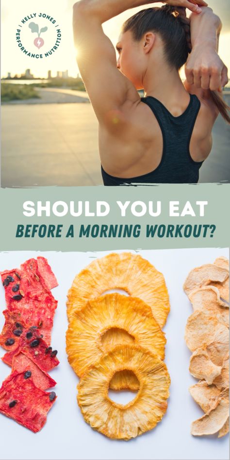 What To Eat Before A Morning Workout, Morning Pre Workout Snack, Preworkout Food Morning, Eat Before Or After Workout, Gym Snacks, Kelly Jones, Morning Gym, Not Hungry, Morning Exercise