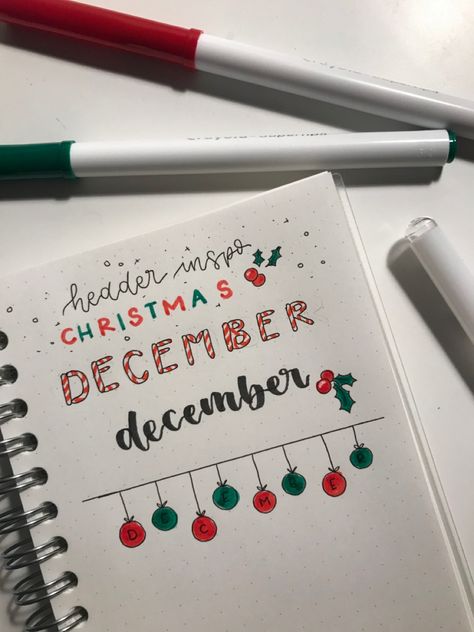 Bullet Journal Christmas, Bullet Journal Minimalist, Goals Bullet Journal, Journal Fonts, Christmas Journal, Pretty Notes, Notes Inspiration, Clay Pot Crafts, Cute Notes