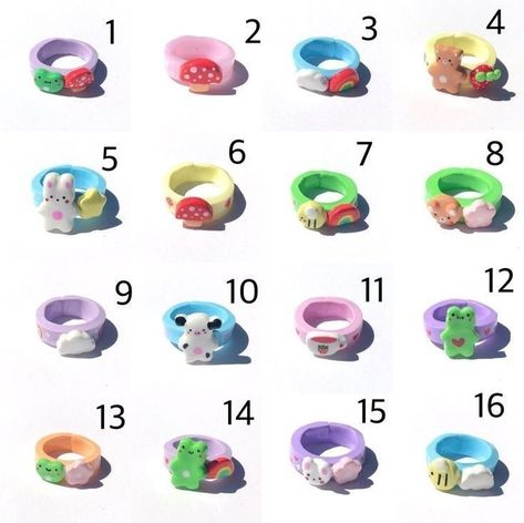 aesthetic clay rings Fimo Ring, Diy Clay Rings, Aesthetic Clay, Polymer Clay Ring, Clay Rings, Diy Air Dry Clay, Clay Diy Projects, Tanah Liat, Polymer Clay Diy