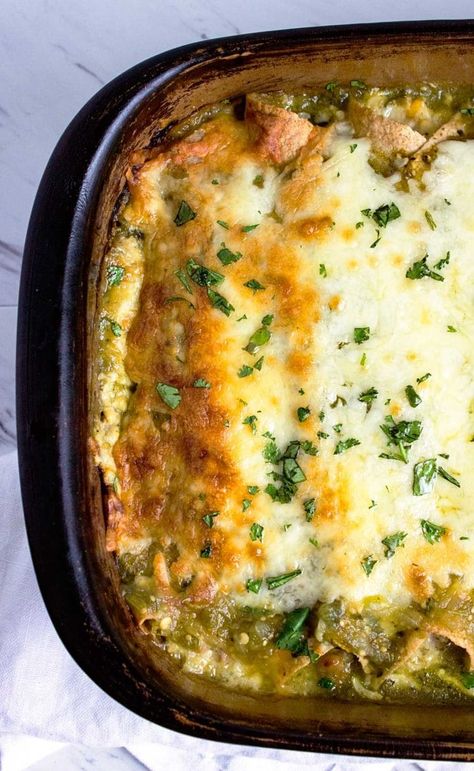 These Green Chile Chicken Enchiladas use shredded rotisserie chicken, white beans, corn and plenty of Pepper Jack cheese then are smothered in a green salsa verde. Super easy to put together and are great to freeze for later. www.keviniscooking.com Bean Dinner, Green Enchilada Recipe, Green Chili Chicken Enchiladas, Green Chicken Enchiladas, Shredded Rotisserie Chicken, Green Chile Chicken Enchiladas, Green Chili Chicken, Green Chile Chicken, Mexican Dinner Recipes