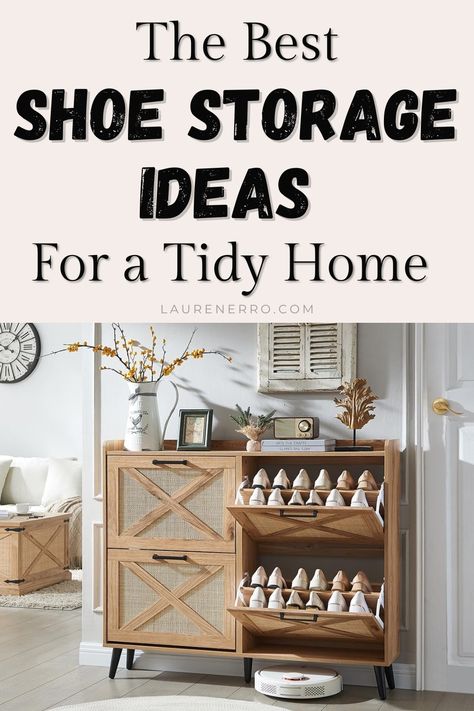 Living Room Shoe Storage Ideas for a Tidy Home - Lauren Erro Living Room Shoe Storage, Room Shoe Storage, Baby Shower Color Themes, Glass Cloche Decor, Room Shoe, Ikea Kallax Shelving, Diy Halloween Costume Ideas, Shoe Storage Ideas, Modern Baby Shower Games