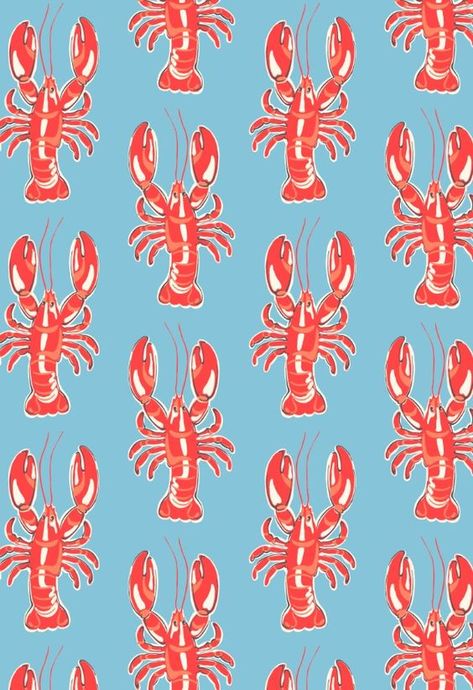 Kath Kidston, Lobster Illustration, Conversational Prints, Phoebe Buffay, Drawing Wallpaper, Background Wallpapers, Art Et Illustration, Pretty Prints, Textures Patterns