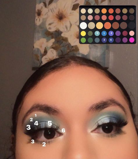 James Charles Palette Makeup With James Charles Pallet, Blue Makeup Looks James Charles Palette, James Charles Eyeshadow Looks, James Charles Mini Palette Looks, James Charles Pallet Looks, Makeup Looks With James Charles Palette, Makeup Ideas James Charles Palette, Morphe James Charles Palette Looks, James Charles Palette Looks Step By Step