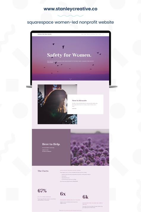 Informative Website Design Inspiration, Purple Website Design Colour Palettes, Purple Website Design Inspiration, Website Design Purple, Purple Website Design, Nonprofit Branding, Business Website Design Inspiration, Purple Website, Mauve Color Palette